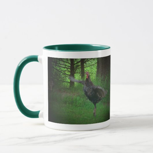 Die wilde Türkei und Kaffee Tasse (Links)