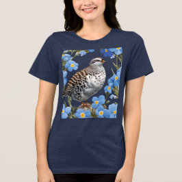Die wilden Ptarmigan und Alaska vergessen-Me-Nots Tri-Blend Shirt