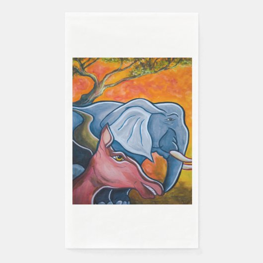 DIE WILDEN TIERE SERVIETTE (Vorderseite)