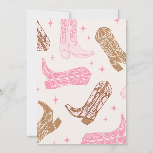 Die wildeste Frau im Westen Einladung (Rückseite)