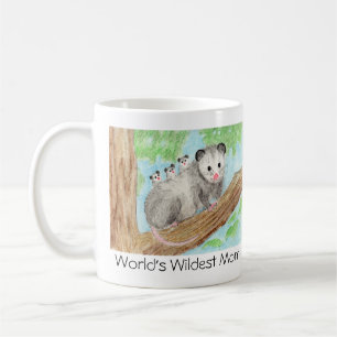 Die wildeste Mama der Welt! Opossum und Säuglinge Kaffeetasse