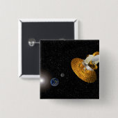 Die Wilkinson-Mikrowelle-Anisotropie-Probe Button (Vorne & Hinten)