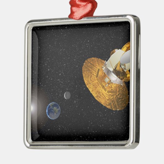 Die Wilkinson-Mikrowelle-Anisotropie-Probe Ornament Aus Metall (Links)