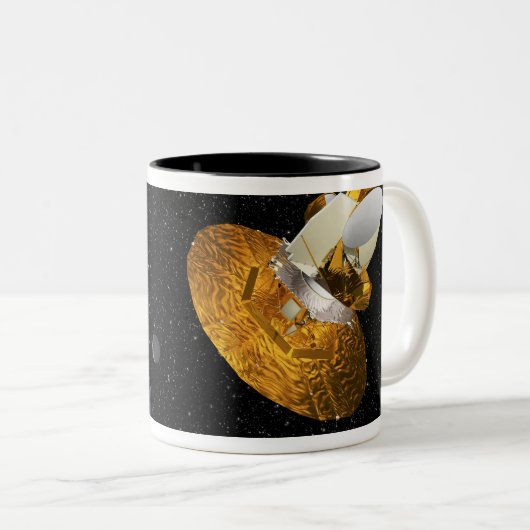 Die Wilkinson-Mikrowelle-Anisotropie-Probe Zweifarbige Tasse (VorderseiteRechts)