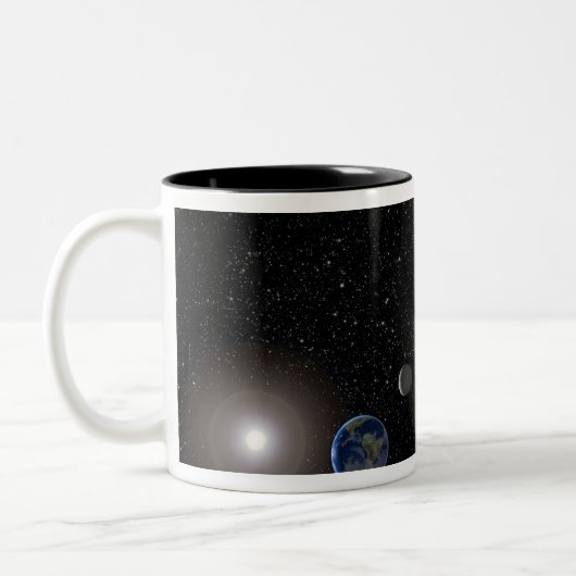 Die Wilkinson-Mikrowelle-Anisotropie-Probe Zweifarbige Tasse (Links)