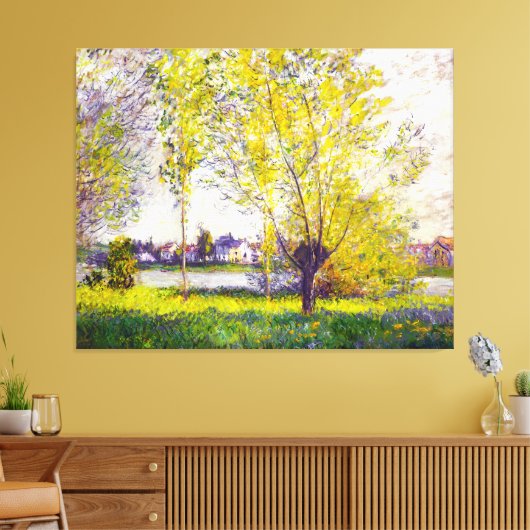 Die Willows von Claude Monet Leinwanddruck (Insitu (Wohnzimmer))
