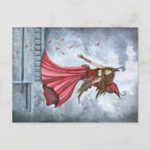 Die Wind Fairy Postkarte beschwören (Vorderseite)