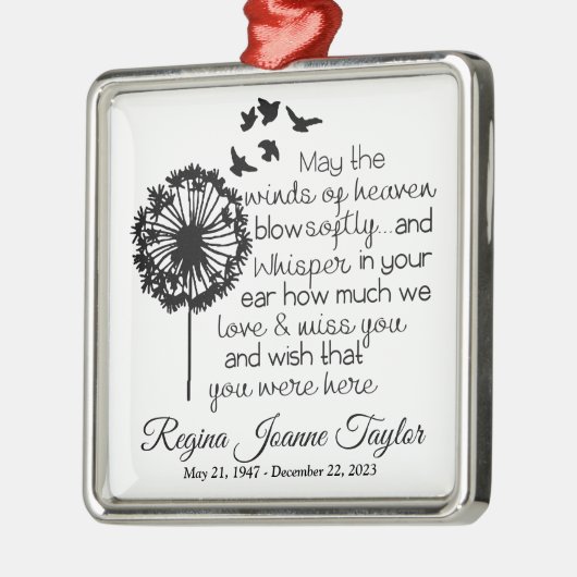 Die Winde des Paradiesornaments Ornament Aus Metall (Links)