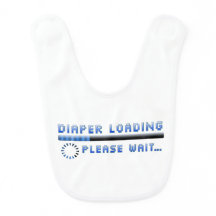 Die Windel, die bitte lädt, warten