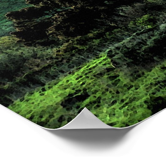 Die windende Straße Poster (Ecke)