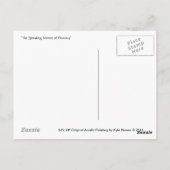 Die windende Turbulenz (Postkarte) Postkarte (Rückseite)