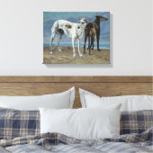 Die Windhunde des Comte de Choisel Leinwanddruck (Insitu (Schlafzimmer))