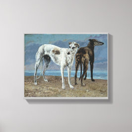 Die Windhunde des Comte de Choisel Leinwanddruck