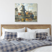 Die Windmühle an der Onbekende Gracht, Amsterdam Leinwanddruck (Insitu (Schlafzimmer))