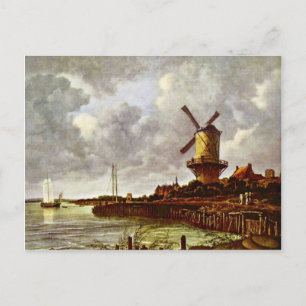 Die Windmühle bei Wijk Bij Duurstede [1]. Von Jaco Postkarte