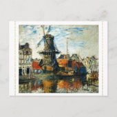 Die Windmühle, Claude Monet 1871 Postkarte (Vorderseite)