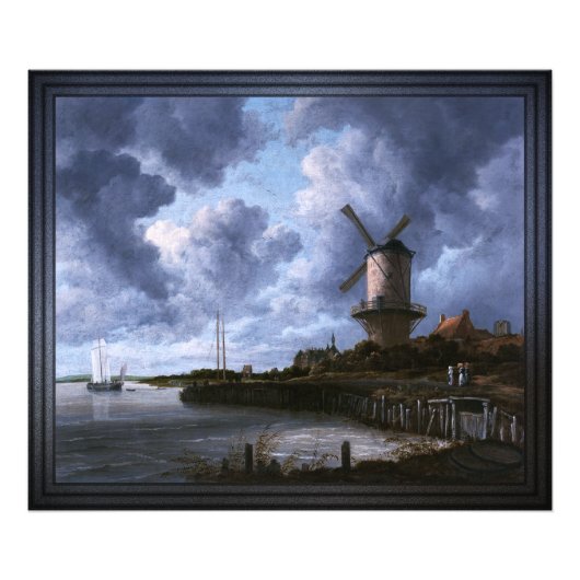 Die Windmühle in Wijk bij Duurstede Fotodruck (Vorne)