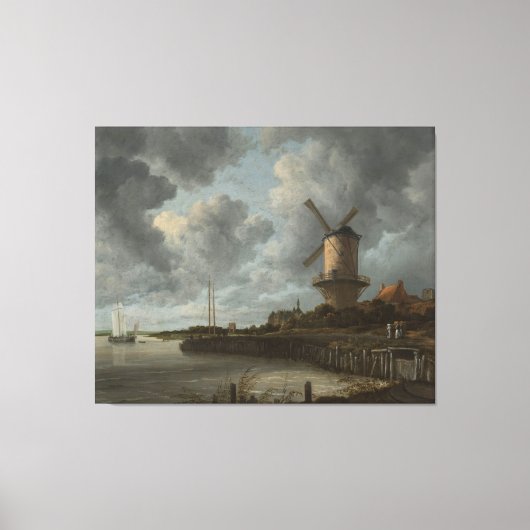 Die Windmühle in Wijk bij Duurstede, Jacob Isaacks Leinwanddruck (Vorderseite)