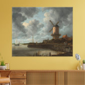 Die Windmühle in Wijk bij Duurstede, Jacob Isaacks Leinwanddruck (Insitu (Wohnzimmer))