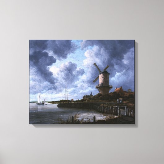 Die Windmühle in Wijk bij Duurstede Leinwanddruck (Vorderseite)