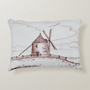 Die Windmühle Le Moulin de Moidrey Pontorson Dekokissen