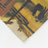 Die Windmühle von Galette von Vincent van Gogh Fleecedecke (Ecke)