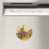 Die Windmühle von Galette von Vincent van Gogh Magnet (In Situ (Geschirrspüler))