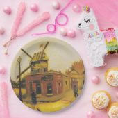Die Windmühle von Galette von Vincent van Gogh Pappteller (Party)