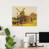 Die Windmühle von Galette von Vincent van Gogh Poster (Heimbüro)
