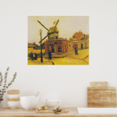 Die Windmühle von Galette von Vincent van Gogh Poster (Küche)