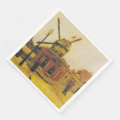 Die Windmühle von Galette von Vincent van Gogh Serviette (Ecke)