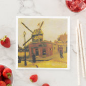 Die Windmühle von Galette von Vincent van Gogh Serviette (Beispiel)
