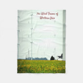 Die Windmühlen des Westerns Ohio Fleece Blanket (Vorderseite)