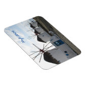 Die Windmühlen, Mykonos, Griechenland Magnet (Rechte Seite)