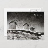 Die Windmühlen von Mykonos 2 - Postkarte (Vorne/Hinten)
