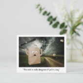 Die windstille Tasche Postkarte (Stehend Vorderseite)