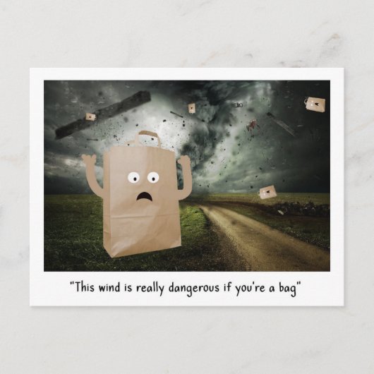 Die windstille Tasche Postkarte (Vorderseite)