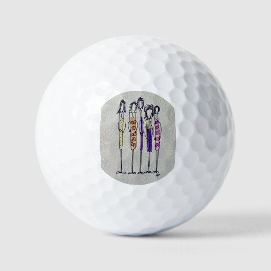 Die Wine Girls Golfbälle (Vorderseite)