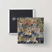 Die Winged Rotwild (Tapisserie) Button (Vorne & Hinten)