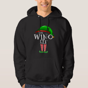 Die Wino-Elfen-Familie passende Gruppe Weihnachten Hoodie
