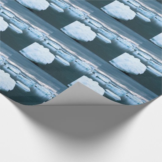 Die Winter gefrorene Antarktis Geschenkpapier (Ecke)