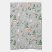 Die Winter-Leckereien der Natur Geschirrtuch (Vertikal)