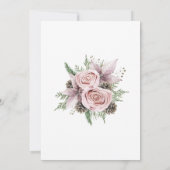 Die Winter-Liebe ist im Brautparty Poinsettia Einladung (Rückseite)