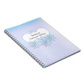 Die Winter-Schneeflocken, die Gast Wedding sind, Notizblock (Rechte Seite)