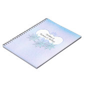 Die Winter-Schneeflocken, die Gast Wedding sind, Notizblock (Linke Seite)