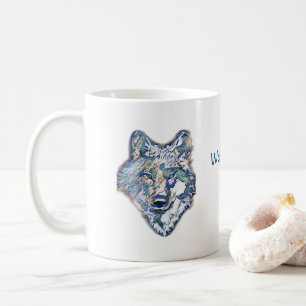 Die Winter Wolf (personalisierte) Kaffee-Tasse Kaffeetasse