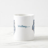 Die Winter Wolf (personalisierte) Kaffee-Tasse Kaffeetasse (Mittel)