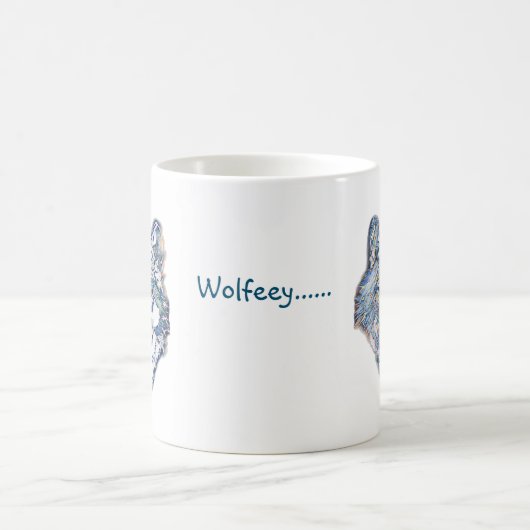Die Winter Wolf (personalisierte) Kaffee-Tasse Kaffeetasse (Mittel)