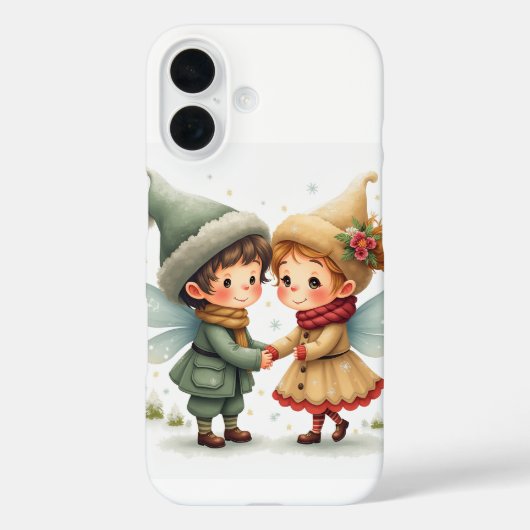 Die Winterfee eines Paares iPhone 16 Hüllen (Rückseite)