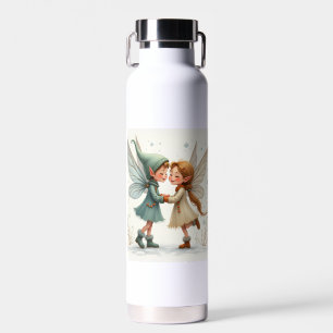 Die Winterfee eines Paares Wasserflaschen Trinkflasche
